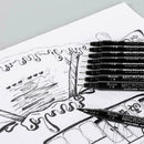 12PCS Pen Needle Waterproof Drawing Pens Lettering Markers Sketch Liner-Mar N0N3