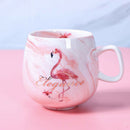 Large Ceramic Coffee Mugs Large Handle for Men Women  U0212 pink