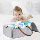 Large Diaper Caddy Organizer Baby Nursery Storage Basket With Zipper Lid An E3N4