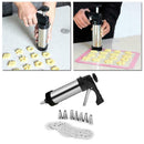 Stainless Steel Biscuit Cookie Icing Cake Decorating Gun Set Piping 16pc X2W0