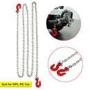 Metal Trailer Hook Chain FR WPL B14 B-16 B-24 C14 RC Military Truck Car Part
