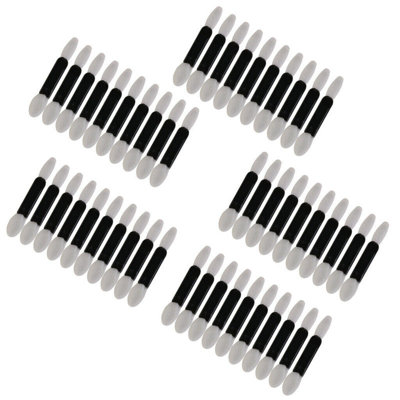 Pack of 50pcs Disposable Double Ended Eye Shadow Sponge Brush EyeShadow
