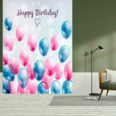 Happy Birthday Art Cloth Backdrop Photographic Studio Prop Kid Family Decor