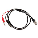 2pcs 110cm BNC Q9 to Dual Alligator Clip Oscilloscope Test Probe Leads A