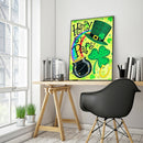 Full Round Diamond Painting Happy ST Pats DIY Rhinestone Wall Picture Craft