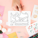 DIY Christmas Santa Claus Series Scrapbook Embossing Metal Cutting Die (A) A