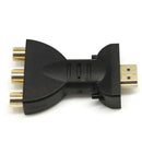 Composite HDMI to AV M/F Red White Yellow 3 RCA Adapter for Home Theater