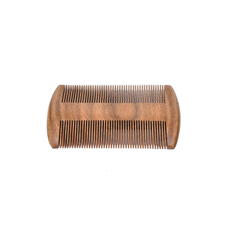 Natural Handmade Sandalwood Anti-Static Pocket Comb Beard Mustache Hair Brush Gw