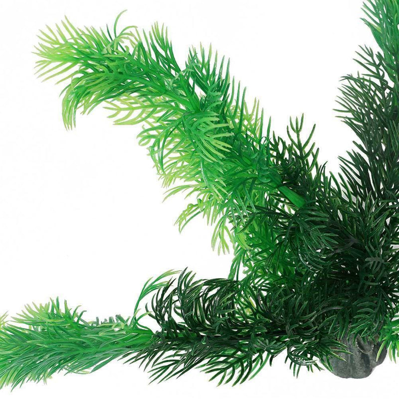 1x Aquarium Artificial Plant Fish Tank Ornament Grass Decoration Stone Base Tool