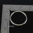 Key Rings Bulk (44mm),Round Nickel Plated Split Chain Ring Connector Keychain