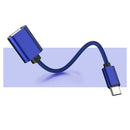 Usb Otg Type C To Usb Adapter Otg Fast Charging Type-C Charger Nylon Braide