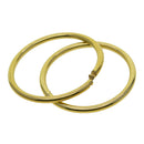 10pcs 40mm Brass Round auto lock snap clip DIY Key Rings Chain Bag Charms