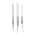 3pcs Stainless Steel Tweezer DIY Tool Repair Precision Assembly Electronic OZ