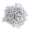 Pack 200pcs Double Barrel Aluminum Crimp Sleeves Fishing Line Tube Connectors,