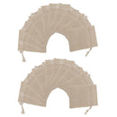 20pcs Natural Linen Pouches Drawstring Burlap Jute Sack Drawstring Gift Bags