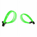 8-Pin ATX CPU ATX Green Sleeve 30CM Extension Cord Shalkds 2 Cable Comb ht CWG