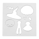 Cute Witch Puzzle Cutting Dies Stencil Embossing DIY Scrapbook Album Craft