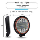 4 Inch 72W Round LED Work Light Spot Driving Lamp Headlight Offroad Truck Re@