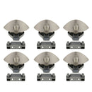 Pack of 6 Push Button Catch Door Lock Boat Motorhome Camper Van Satin Brushed