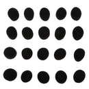 Microphone Windscreen Sponge Sponge Mik Lid, 20 Pieces (Black)
