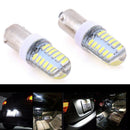 2X BA9S T11 T4W 3014 24SMD 12V LED Car Side Light Bulbs Interior Lamps White OZ