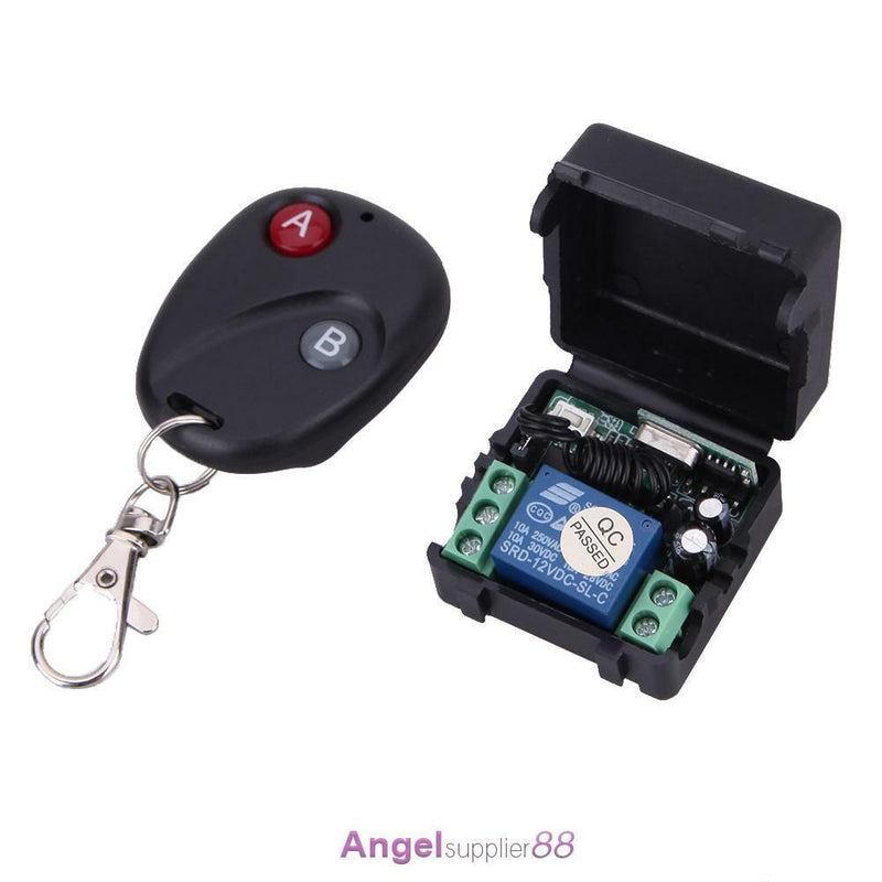 Wireless Remote Control Switch DC12V 10A 433MHz Transmitter with Receiver Box