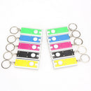 10X Mini LED Light Torch Camping FlashLight Ring Key Chain Lamp Torches Lig