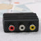 RGB scart to 3 RCA S-Video sdapter composite RCA SVHS AV TV audio converter OZ