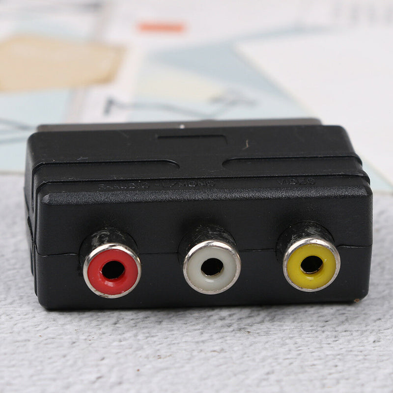 RGB scart to 3 RCA S-Video sdapter composite RCA SVHS AV TV audio converter OZ