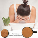 Washable Reusable Make Up Remover Wipe Pad Face Cleansing Puff (Brown)