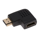 HDMI Left Angle Adapter Vertical Flat M/F Connector Low Profile Design