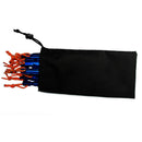 10x Tent bag Camping Tent Peg Nail Organizer Pouch Black Peg Nails Stake S DEN