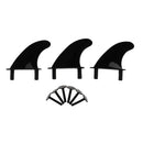 3Pcs Sool Beginner Soft Top Surf Fin & 6 Fins Screws For Surfboard Softboard