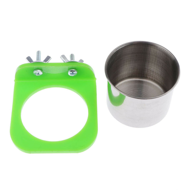 4 Packs Bird Parrot Water Food Feeder Parrots Hanging Cup For Small