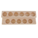 2 Tiers Essential Oil Wooden Storage Case Box - Holds 11 Regular and Roller