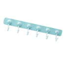Self Adhesive Wall Hook Rail Coat Bag Key Bathroom Kitchen Towel Hanger Blue