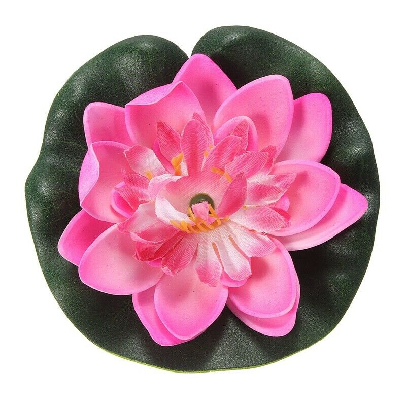 Foam Lotus Floating Water Plant Aquarium Fish Tank Garden Decor Ornament,PinU6B8