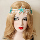 Women Headband Hair Jewelry Handmade Lace Artificial Starfish Hairbands pea T9R7