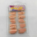 100X Nude Half Nail Tips South French Salon Acrylic Nail Art E0I6 Fals S8T4