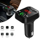 Car FM Transmitter Bluetooth MP3 Player Handsfree 2 USB Fast Charger Wireless
