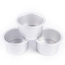 Aluminum Alloy Round Mini Cake Pan Removable Bottom Pudding Mol Cy