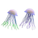 2x Aquarium Decoration Fish Tank Ornament Artificial Fish Jellyfish Marine