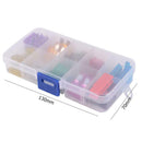 50pcs Car Standard Fuses 3A 5A 7.5A 10A 15A 20A 25A 30A 35A 40A w/ Box+  K1B