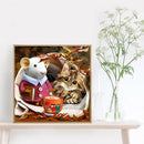 Mice Cat 5D DIY Full Round Drill Diamond Painting Animal Mosaic Beadworks