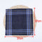 12 Pcs 37*37 cm Mens Handkerchiefs Gentlemens Hankies Cotton Blend Plaid Hanky