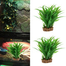 2 Pcs Plastic Terrarium Plant Decorative Ornament For Reptiles Amphibians