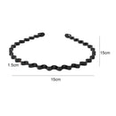 6pcs Spiral Hairstyle Accessories Simple Wavy Headband Hair Hoop Unisex Metal
