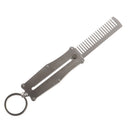 Stainless Steel Men's Hair Beard Comb Male Mustache Shaving Brush Pocket  OZ