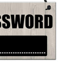 Wooden WiFi Password Hanging Board Chalkboard Internet Signal Plate Decor