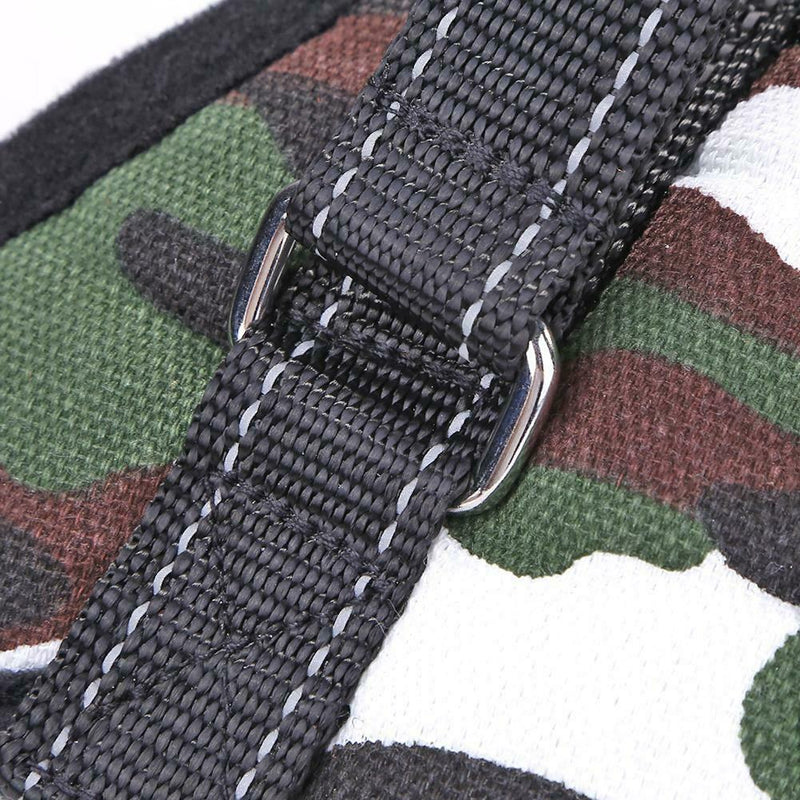 Adjustable Nylon Dogs Harness Vest Puppy Chest Strap Pet Supply (White)M A